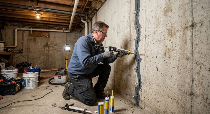 Basement Crack Repair in Kitsap County, WA