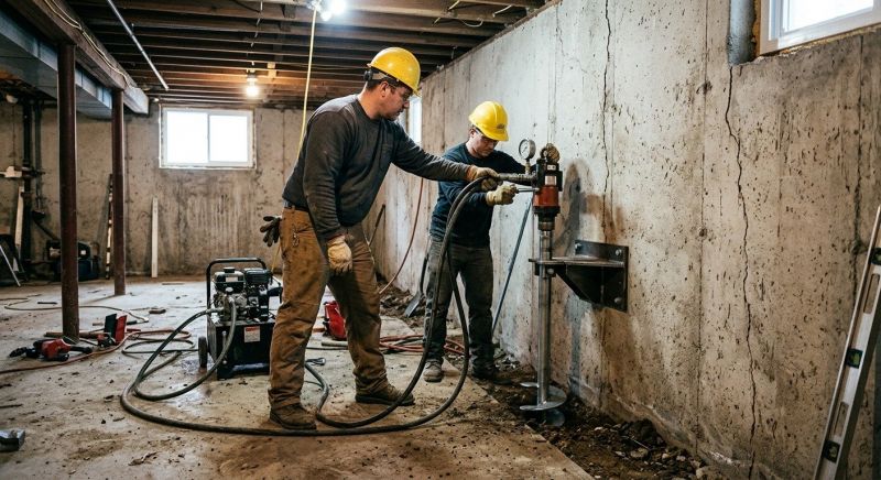 Basement Stabilization in Kitsap County, WA