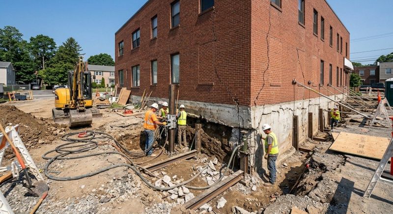 Building Foundation Repair in Kingston, WA