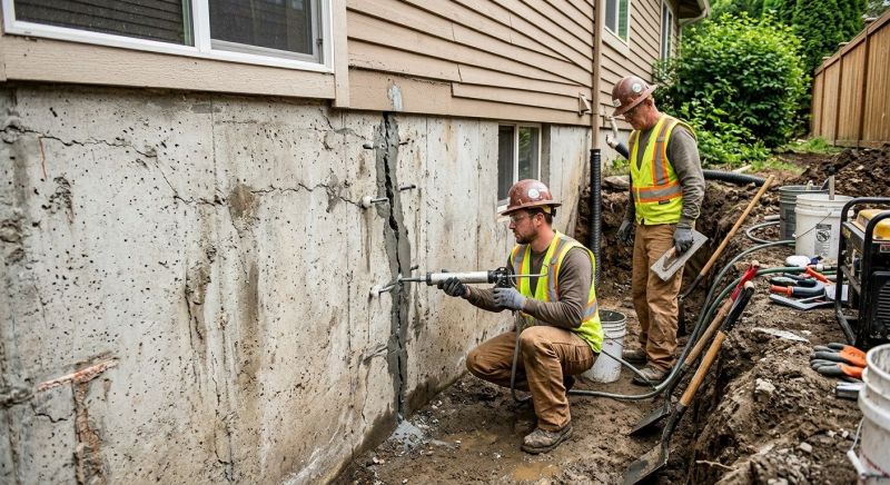 Cracked Foundation Repair in Gig Harbor, WA