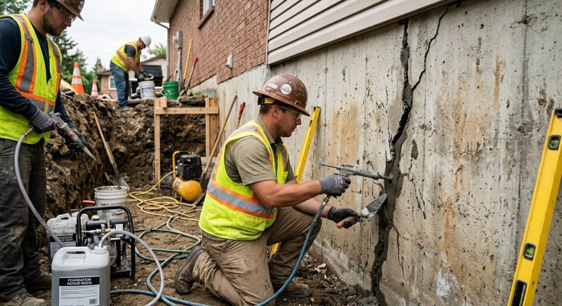 Cracked Foundation Repair in Port Gamble, WA