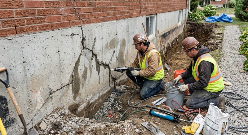 Cracked Foundation Repair in Union, WA