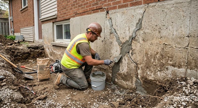 Foundation Crack Repair in Bremerton, WA