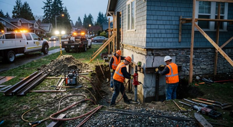 Foundation Stabilizing in Belfair, WA