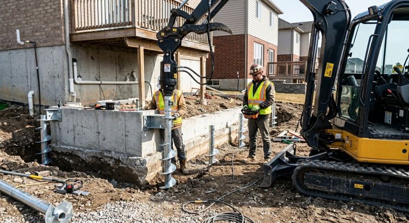 Helical Piers Installation in Kitsap County, WA