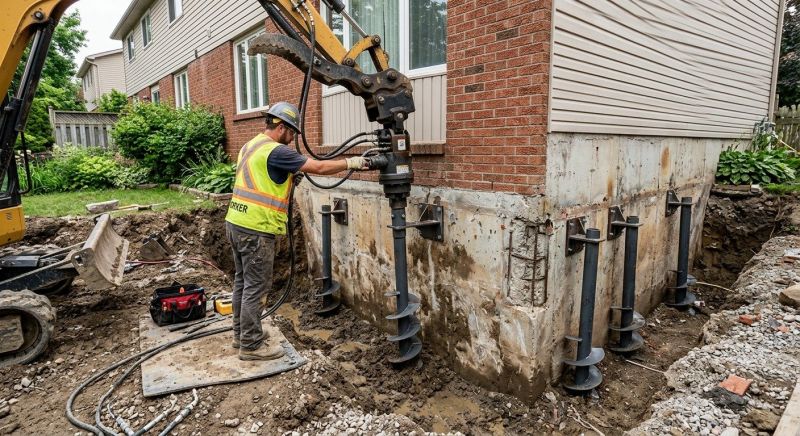 Helical Piers Installation in Kitsap County, WA