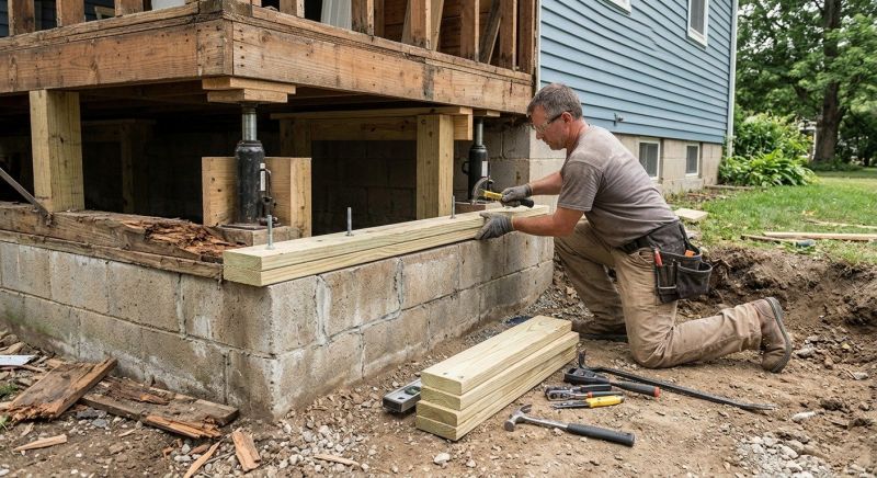Sinking Foundation Repair in Olalla, WA