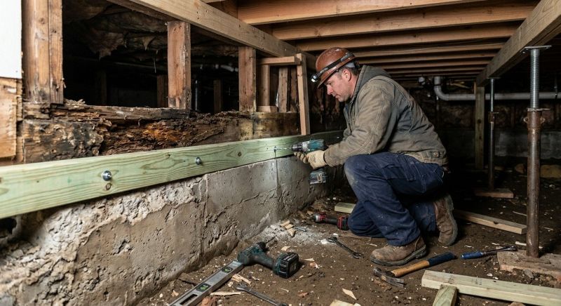 Sinking Foundation Repair in Port Ludlow, WA