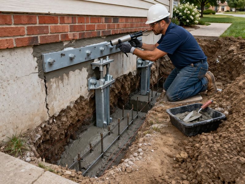Sinking Foundation Repair in Port Orchard, WA