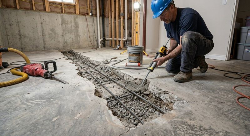 Slab Foundation Repair in Kitsap County, WA